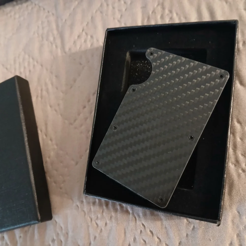 Carbon Fiber Card Holder with Money Clip
